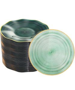 Plastic Dinnerware (Transparent Green)