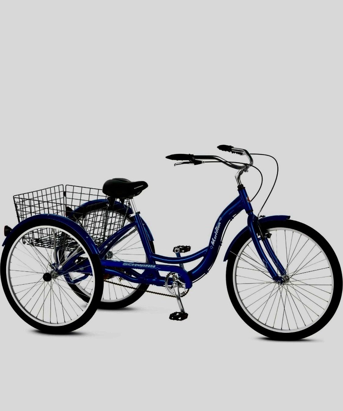 Adult Tricycle, Comfort Bike, Schwinn Meridian 3 Wheel Cruiser, Blue