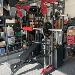 Brand New - Weights INCLUDED. FREE Delivery - LLERO A60 Home Gym. Smith Machine & Functional Trainer