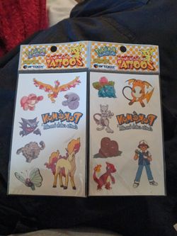 Pokemon (Temp) tattoos