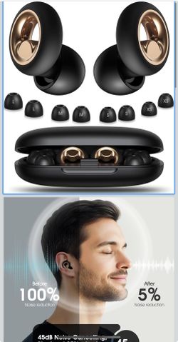 Ear Plugs for Sleeping Noise Cancelling, Soft Earplugs for Sleep, 45dB Reusable Ear Plugs for Noise Reduction with 8 Ear Tips, Silicone Hearing Protec