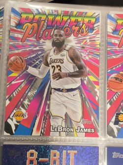 LeBron James Topps Power Players Lakers Card