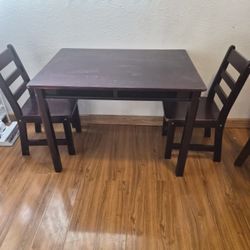 Kids Wood Table And Chairs