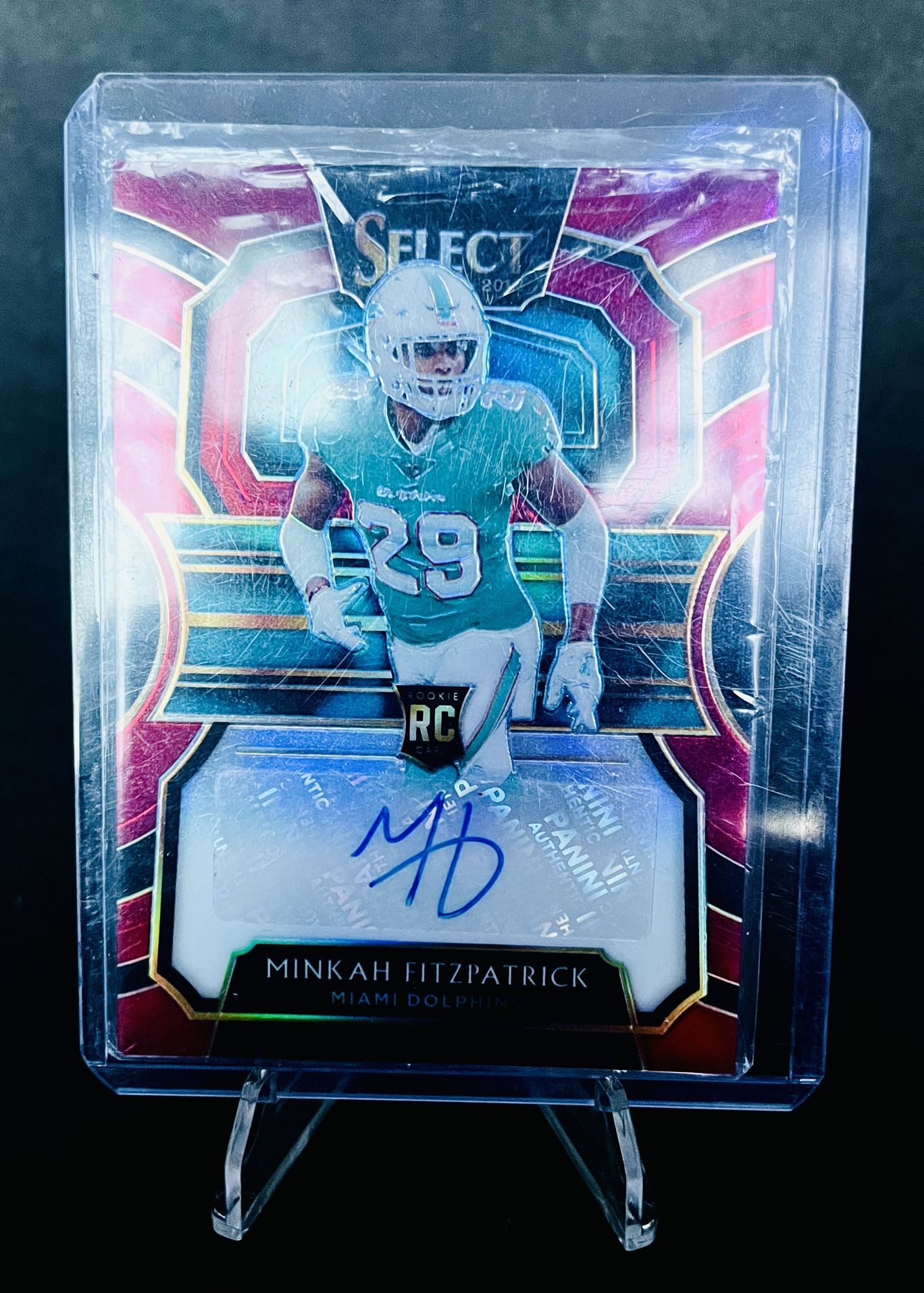 Signed Football Card