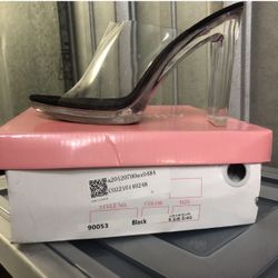 STRIPPER/DANCE SHOES CLEAR 8 1/2 