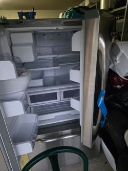 Stainless steel double door refrigerator