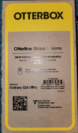 OtterBox Galaxy S26 Ultra Tempered Glass Drop Defense Screen Protector Sealed