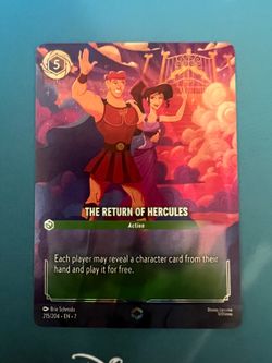 Disney Lorcana TCG: (The Return on Hercules, Enchanted) Make an Offer!