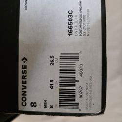 Size 8 Converse