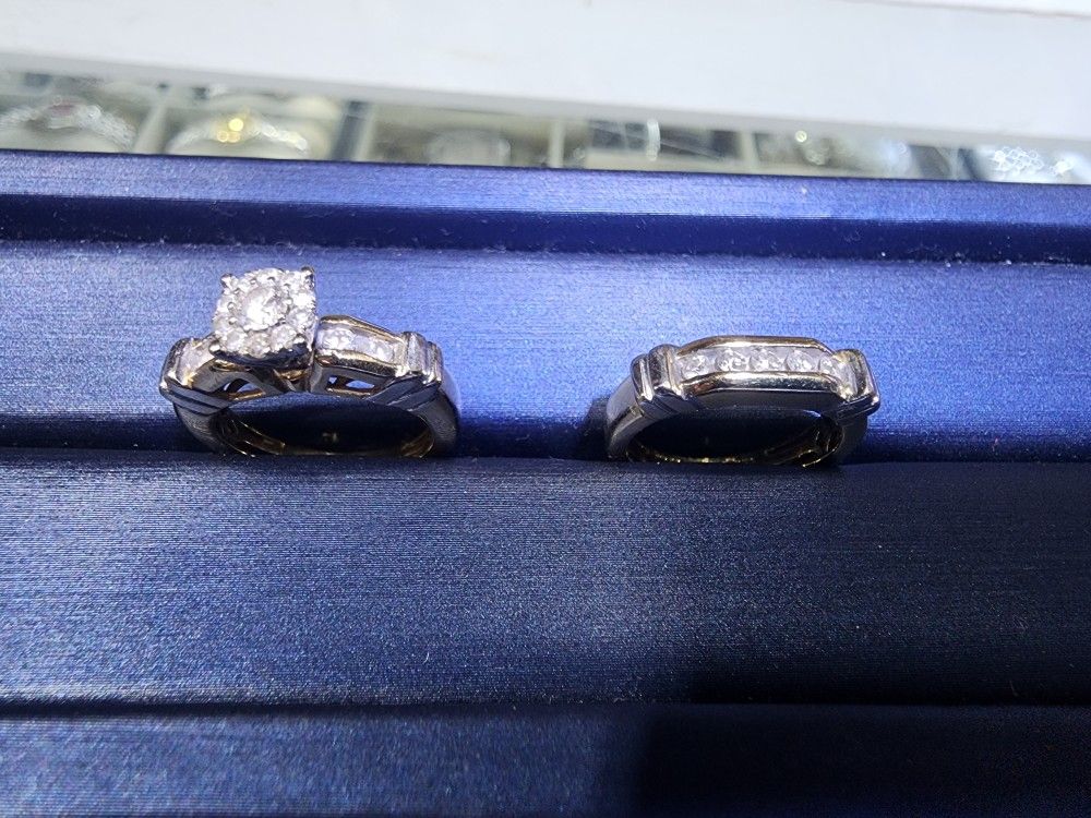 14K Wedding Ring Set