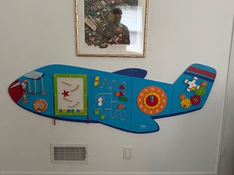 Wooden Airplane Activity Toy