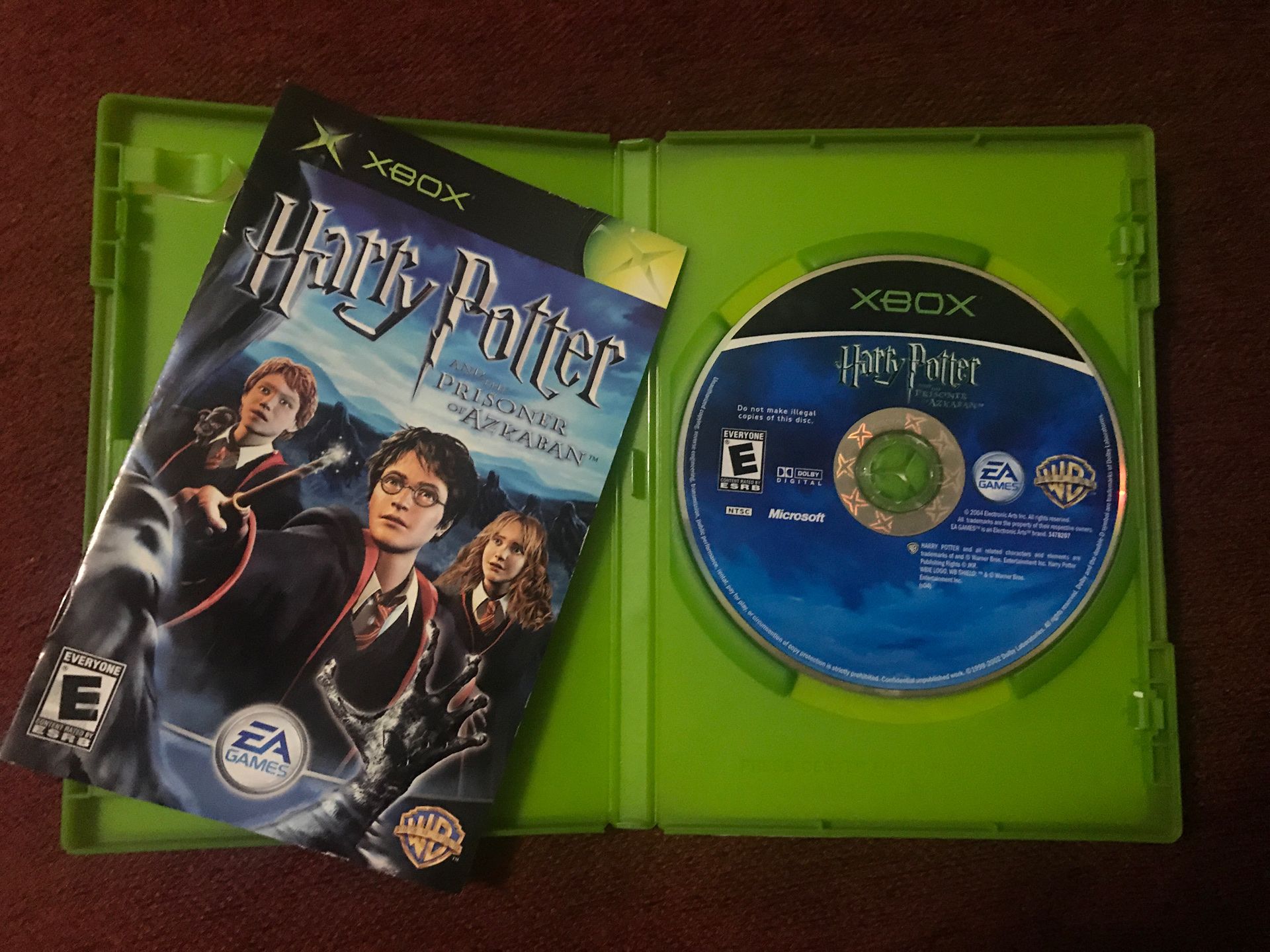 Xbox Harry Potter and Prisoner of Azkaban game Disc with Manual and Original Case ( $ 5 or Trade In any Xbox 360 game!!)