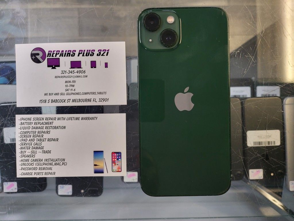 Unlocked Green iPhone 13 128gb