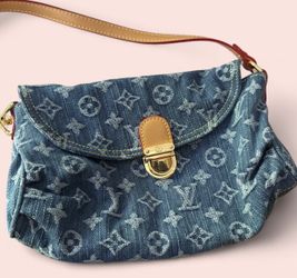Louis Vuitton Denim Monogram Pleaty Shoulder Bag