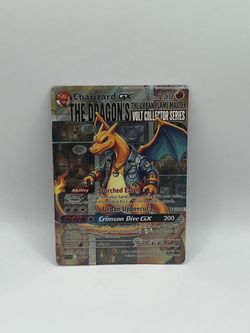 Non TCG Pokemon Charizard Gx Fan Art Card