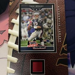 Tom Brady Jersey Card