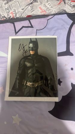 Christian Bale Batman Signed 8x10 Photo w/ COA