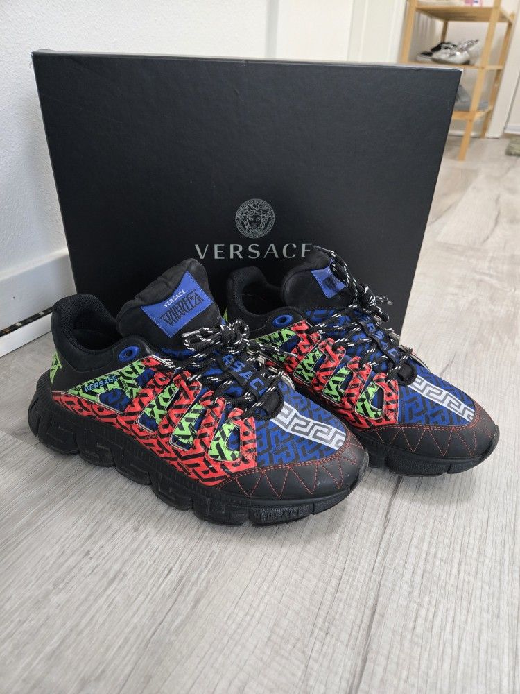 Versace Trigreca 'La Greca Signature - Black Multi-Color' 