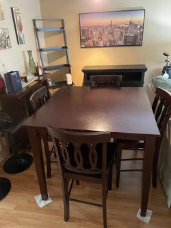 Counter height dining table