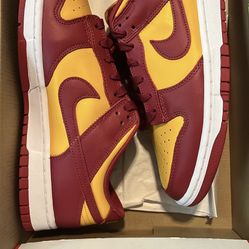 Nike dunk red yellow midas