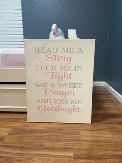 Girls canvas wall decor