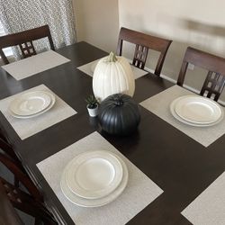 Wood Dining Table Set 