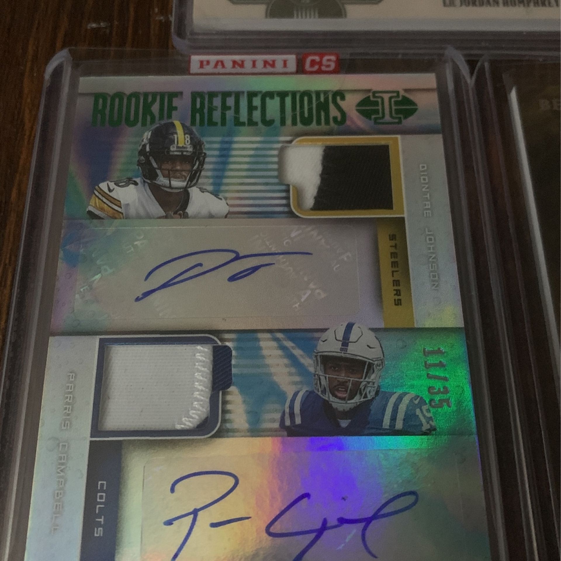 Autographed Panini Football Cards