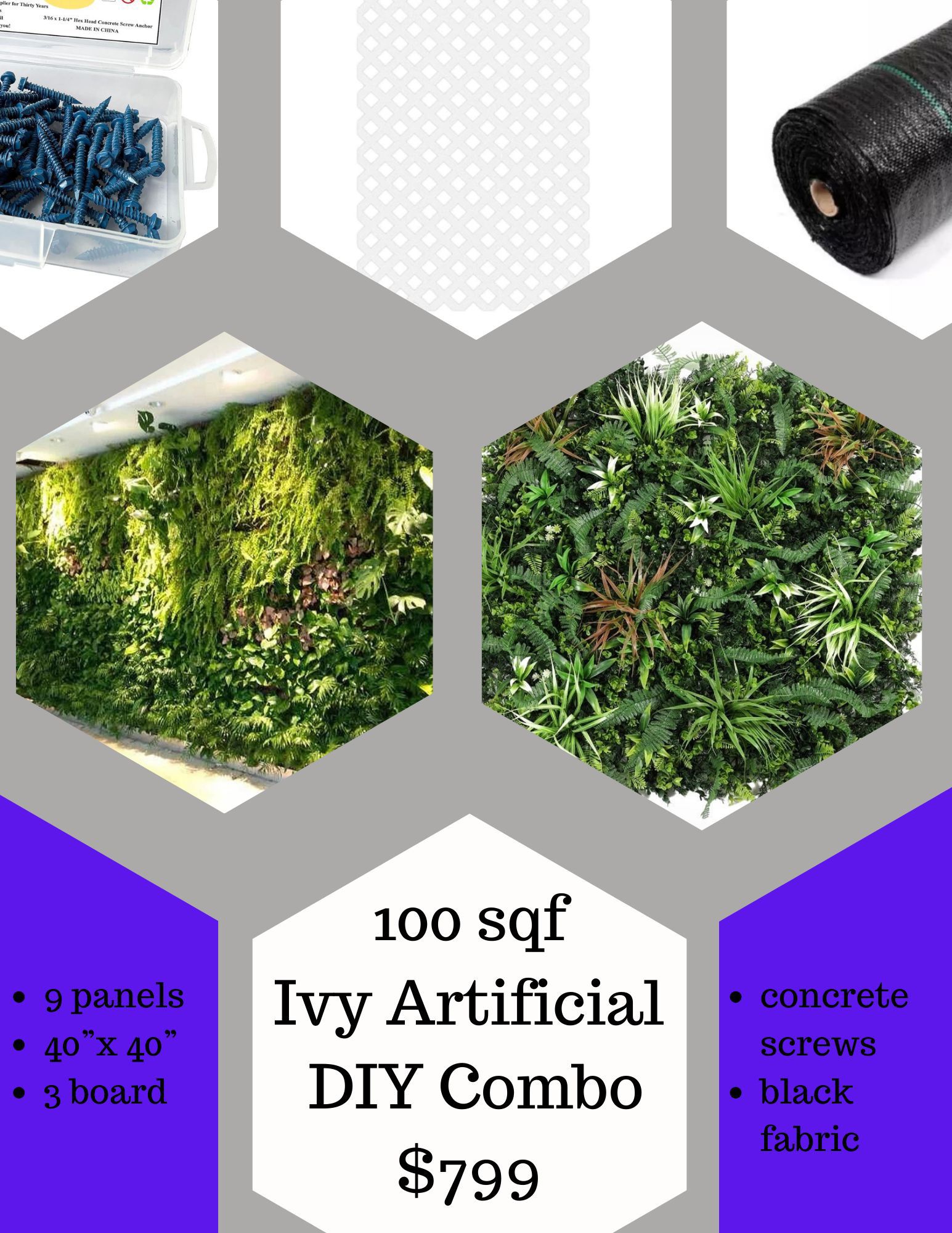Ivy artificial Walls 