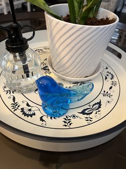 Glass bluebird of happiness