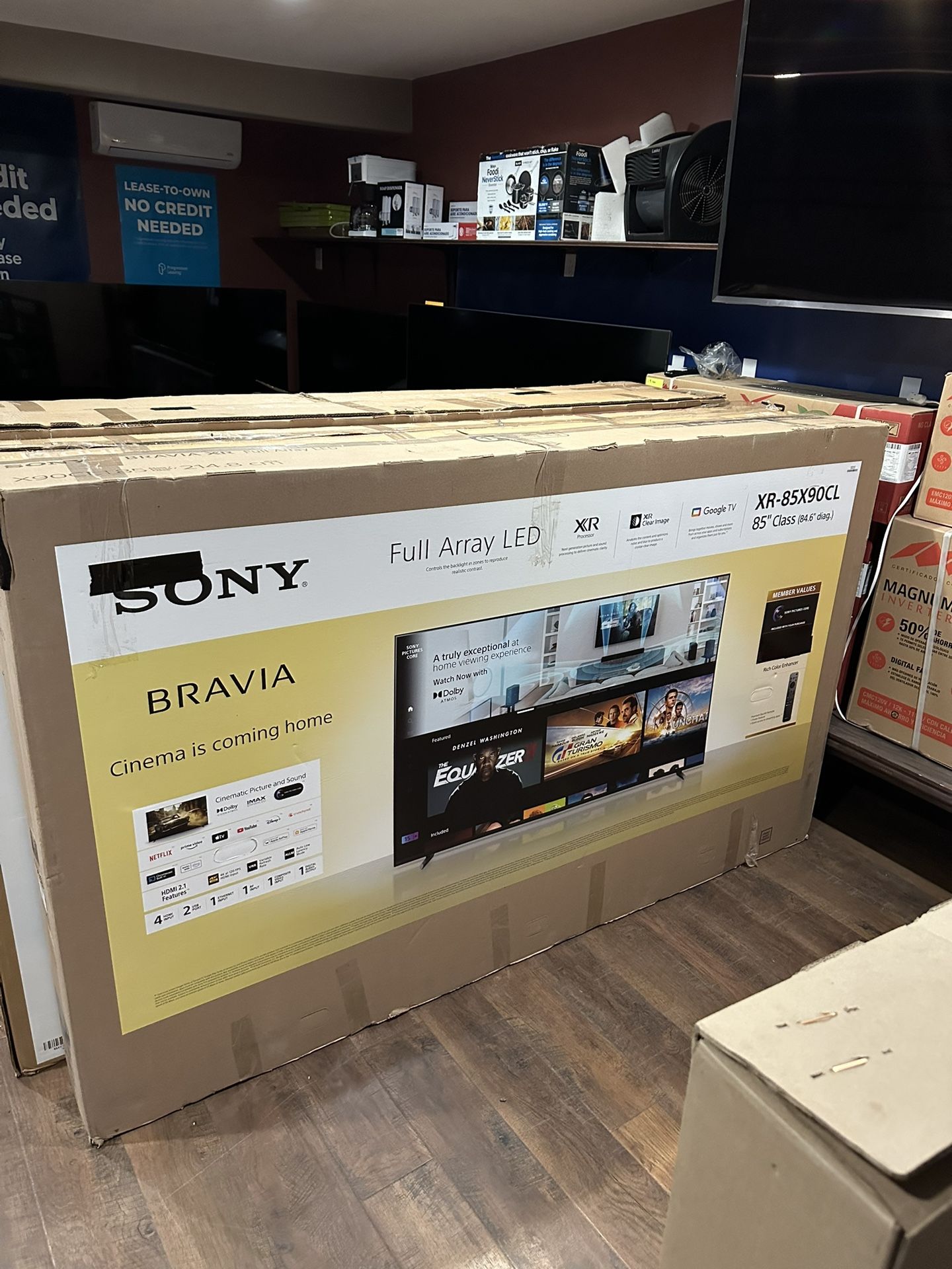 85” Sony Bravia Smart 4K Tv X80K 120Hz 