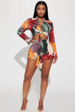 Top & Shorts Set- Go Get It Short Set- Olive 