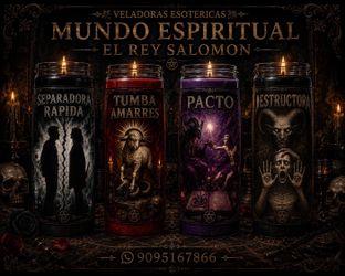 Veladoras esotéricas y lectura de cartas