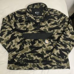 carhartt fleece jacket sherpa size large