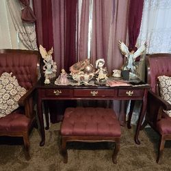 Beautiful Antique Style Decorative Chairs & Ottoman