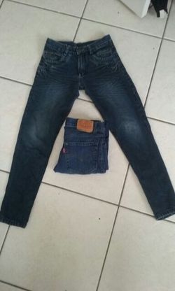 2 pr boys skinny jeans