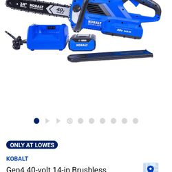 Kobalt 14. Inch Chainsaw (NEW)