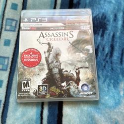 Assassin’s Creed 3 Ps3 Game Playstation 3