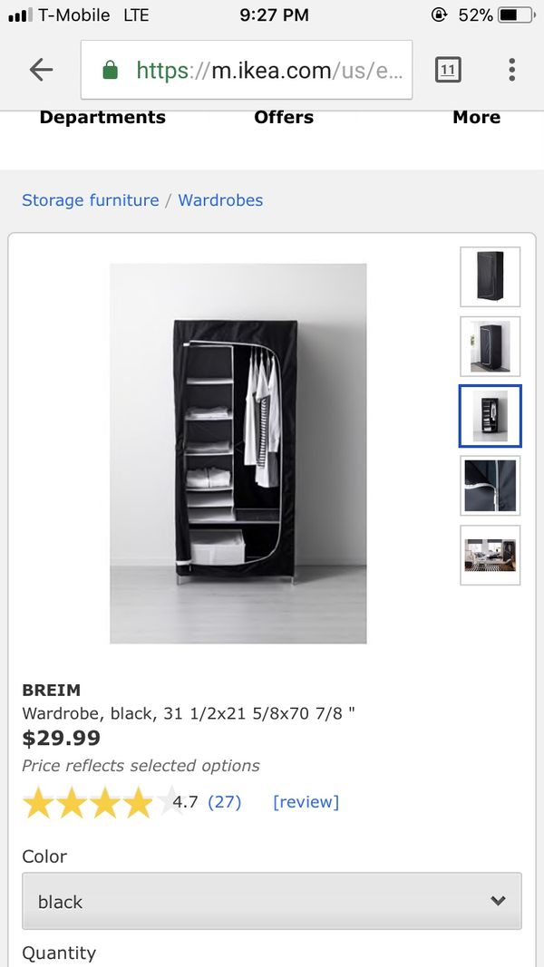 Ikea Breim Wardrobe For Sale In Portland Or Offerup