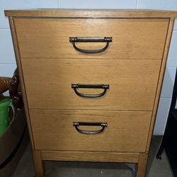 3 Drawer Night Stand Small Dresser 