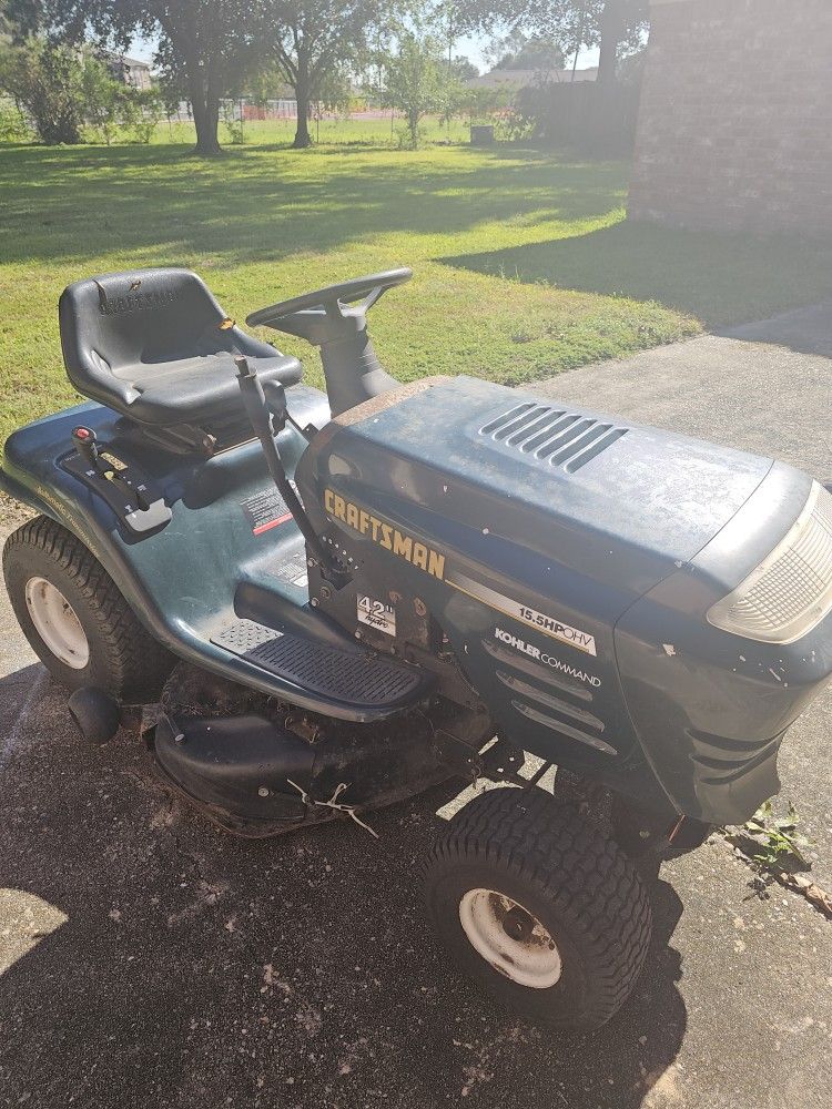 craftsman riding lawn mower (read ad)