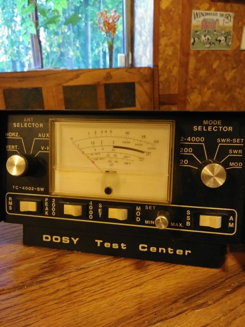 Dosy CB Ham Radio SWR Watt Meter TC-4001 P Test Center