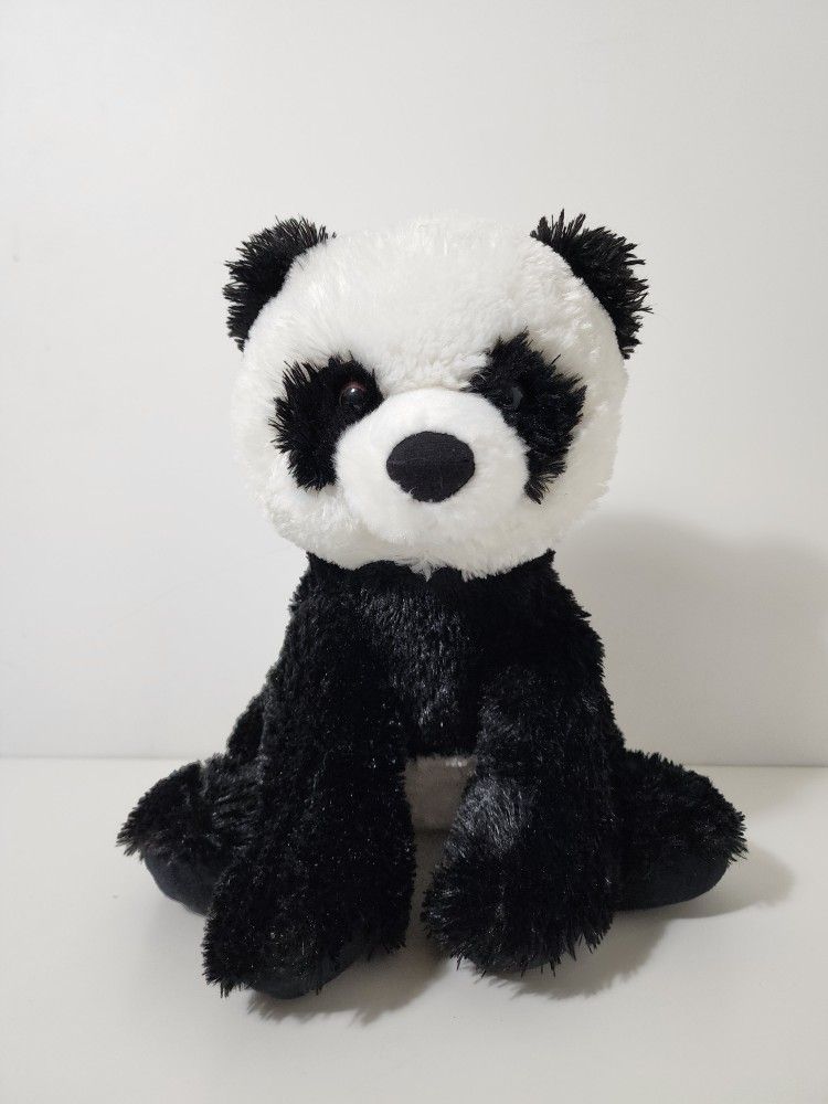 Soft Panda Bear Stuffed Animal Toy Aurora Black White Realistic Plush