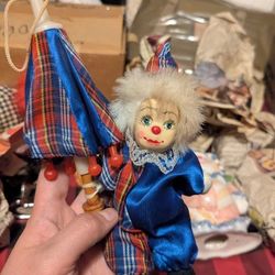 Vintage Porcelain Clown Doll 