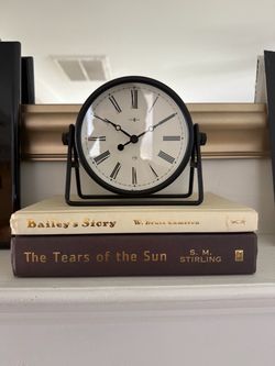 Clock + Books