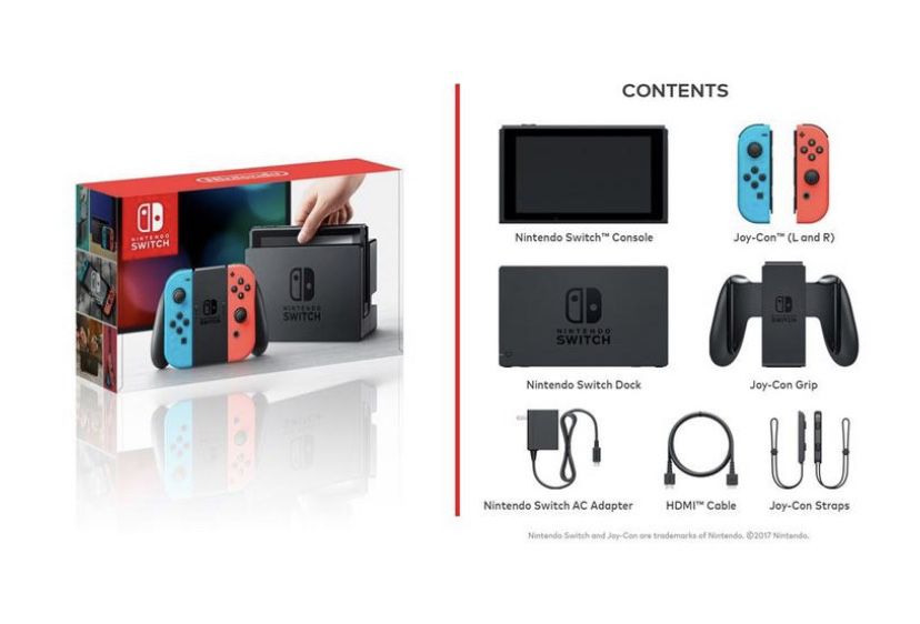 Neon Red/Blue Nintendo Switch - BRAND NEW