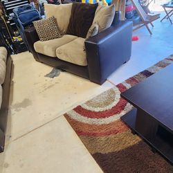 Couches, Coffee Table, And Rug