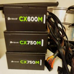 Computer Power Supplys PSU Corsair CX Series CX600M CX750M