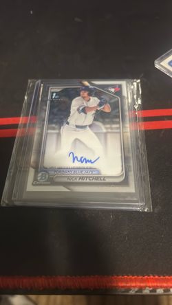 Nick Mitchell Autographed Card Big Blue jays Prospect