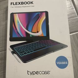 Typecase Flexbook Touch Black 7-in-1 Wireless Keyboard Case With Touchpad