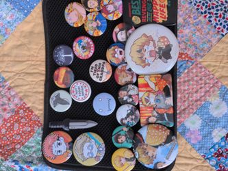 Anime pins collection, sakamoto, demon slayer, JJK